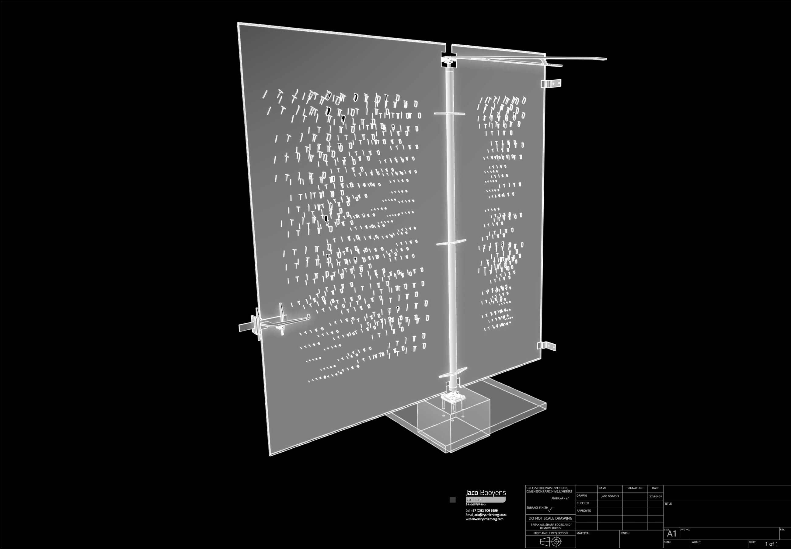 Entrance door — Onshape 3D model
